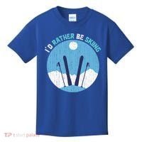 Winter Sport Skiing Lover Ski Instructor Funny Skier Ski Gift Kids T-Shirt thumb 0