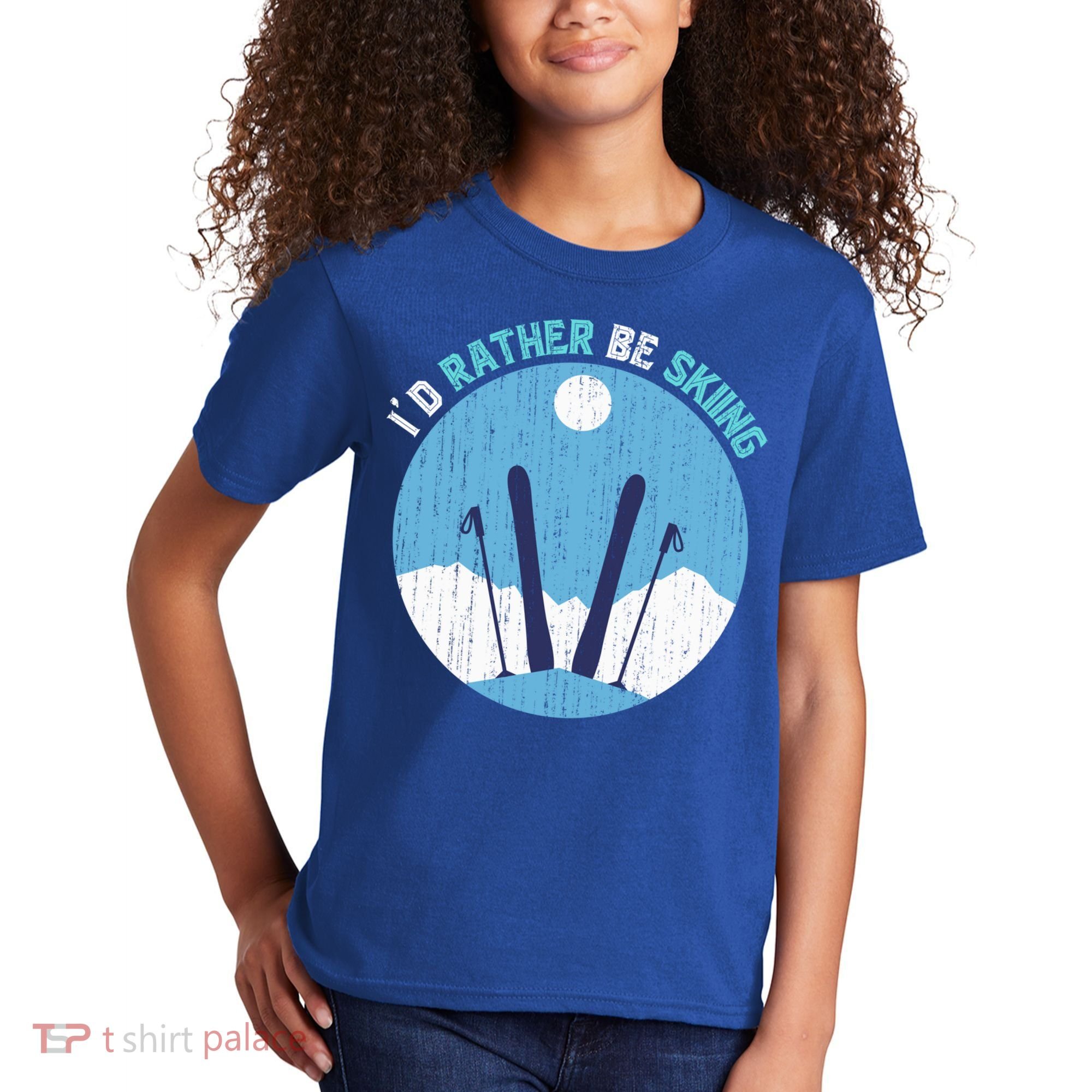 Winter Sport Skiing Lover Ski Instructor Funny Skier Ski Gift Kids T-Shirt