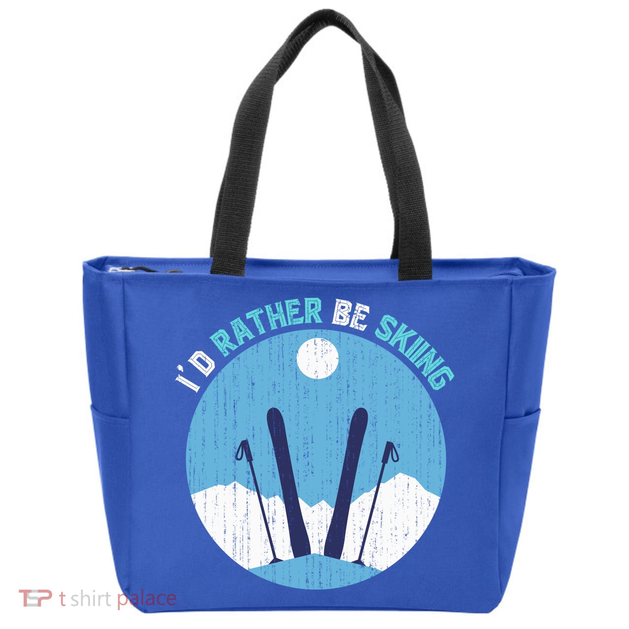 Winter Sport Skiing Lover Ski Instructor Funny Skier Ski Gift Tote Bag