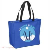 Winter Sport Skiing Lover Ski Instructor Funny Skier Ski Gift Tote Bag thumb 2