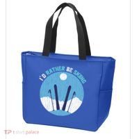 Winter Sport Skiing Lover Ski Instructor Funny Skier Ski Gift Tote Bag thumb 3