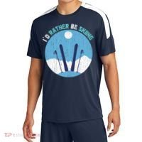 Winter Sport Skiing Lover Ski Instructor Funny Skier Ski Gift Sport-Tek Competitor United Soccer Jersey thumb 0