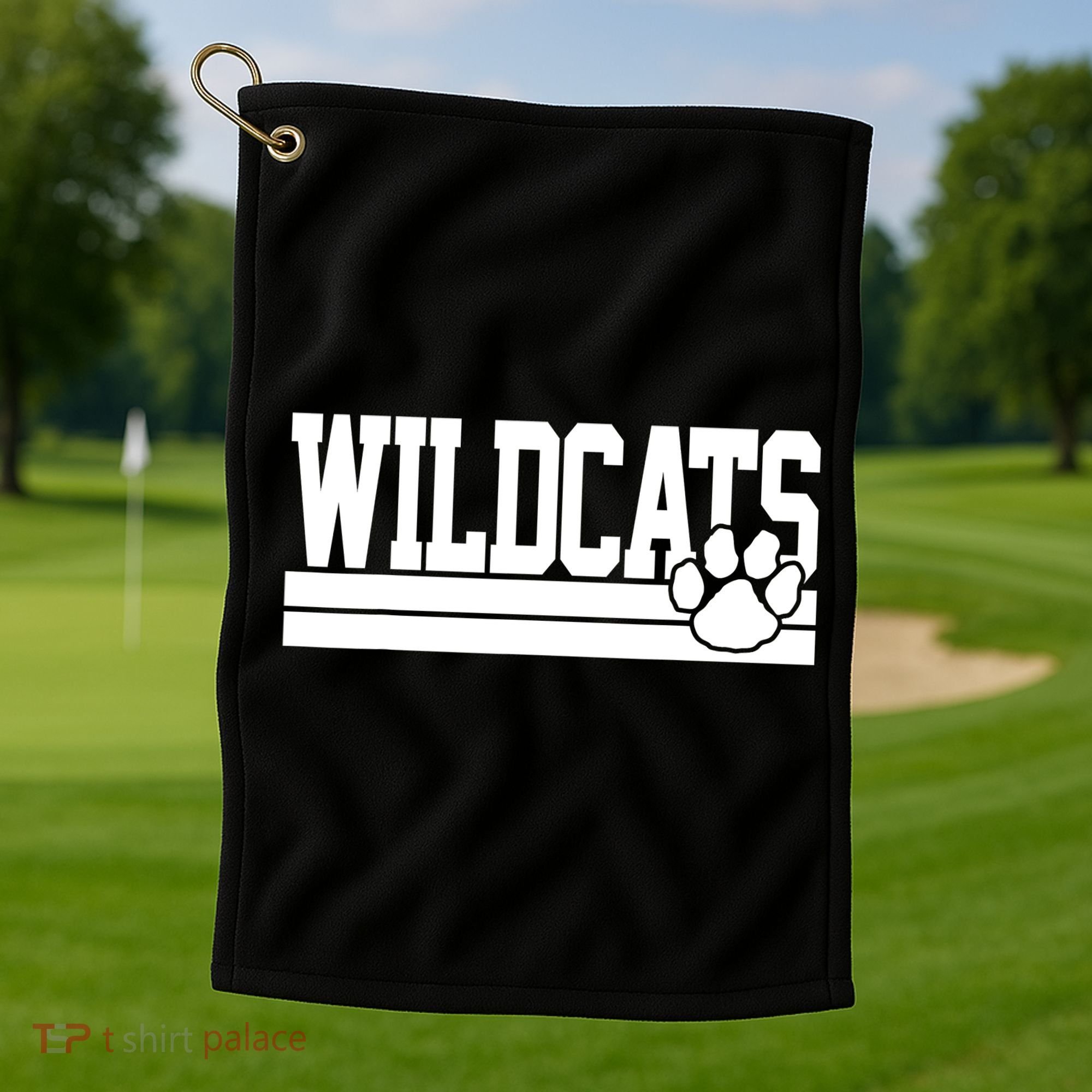 Wildcats School Spirit Golf Towel