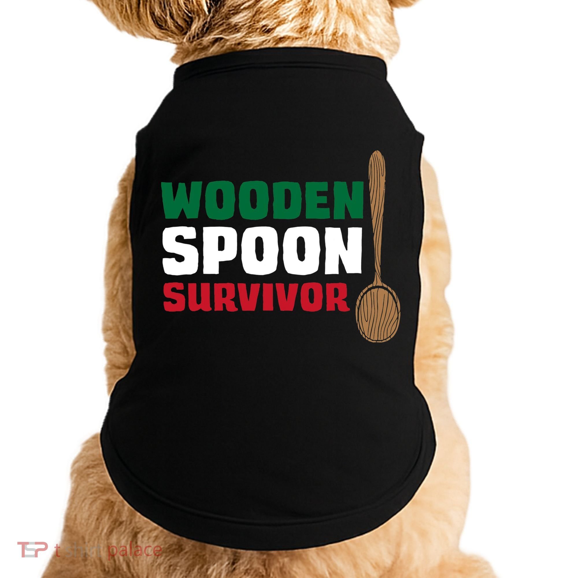 Wooden Spoon Survivor Italian Flag Doggie Tank
