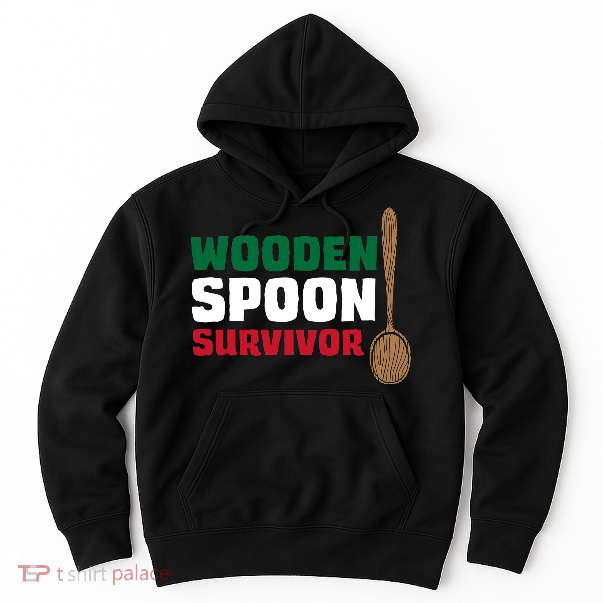 Wooden Spoon Survivor Italian Flag Hoodie