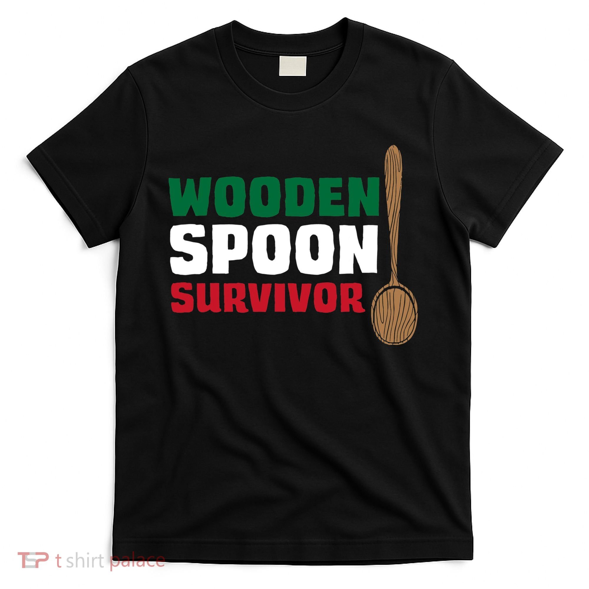 Wooden Spoon Survivor Italian Flag T-Shirt