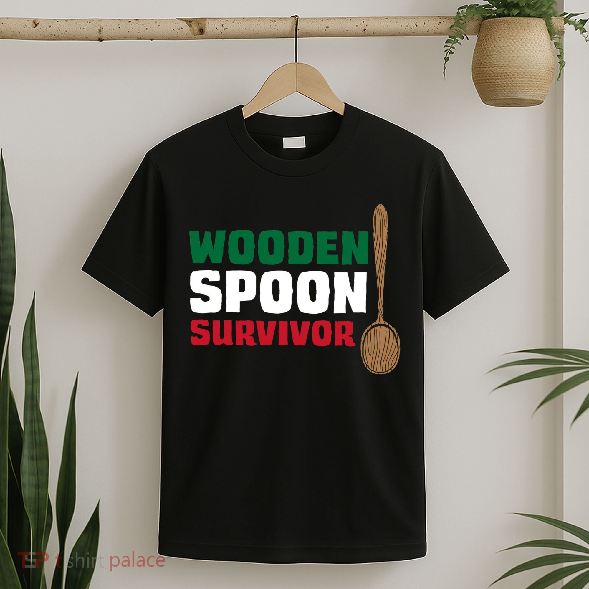 Wooden Spoon Survivor Italian Flag T-Shirt