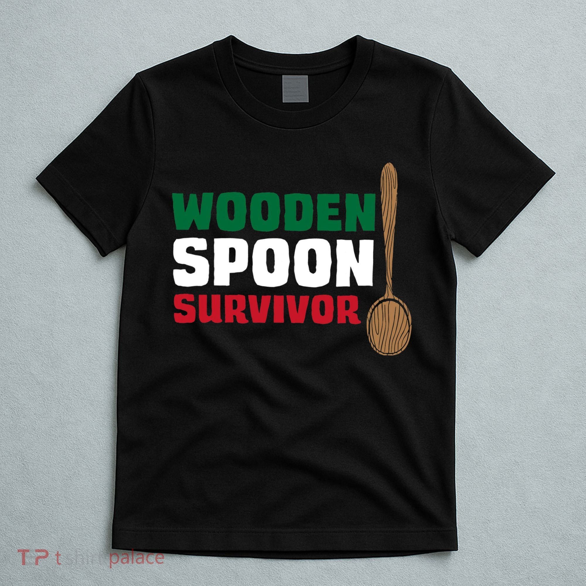 Wooden Spoon Survivor Italian Flag T-Shirt