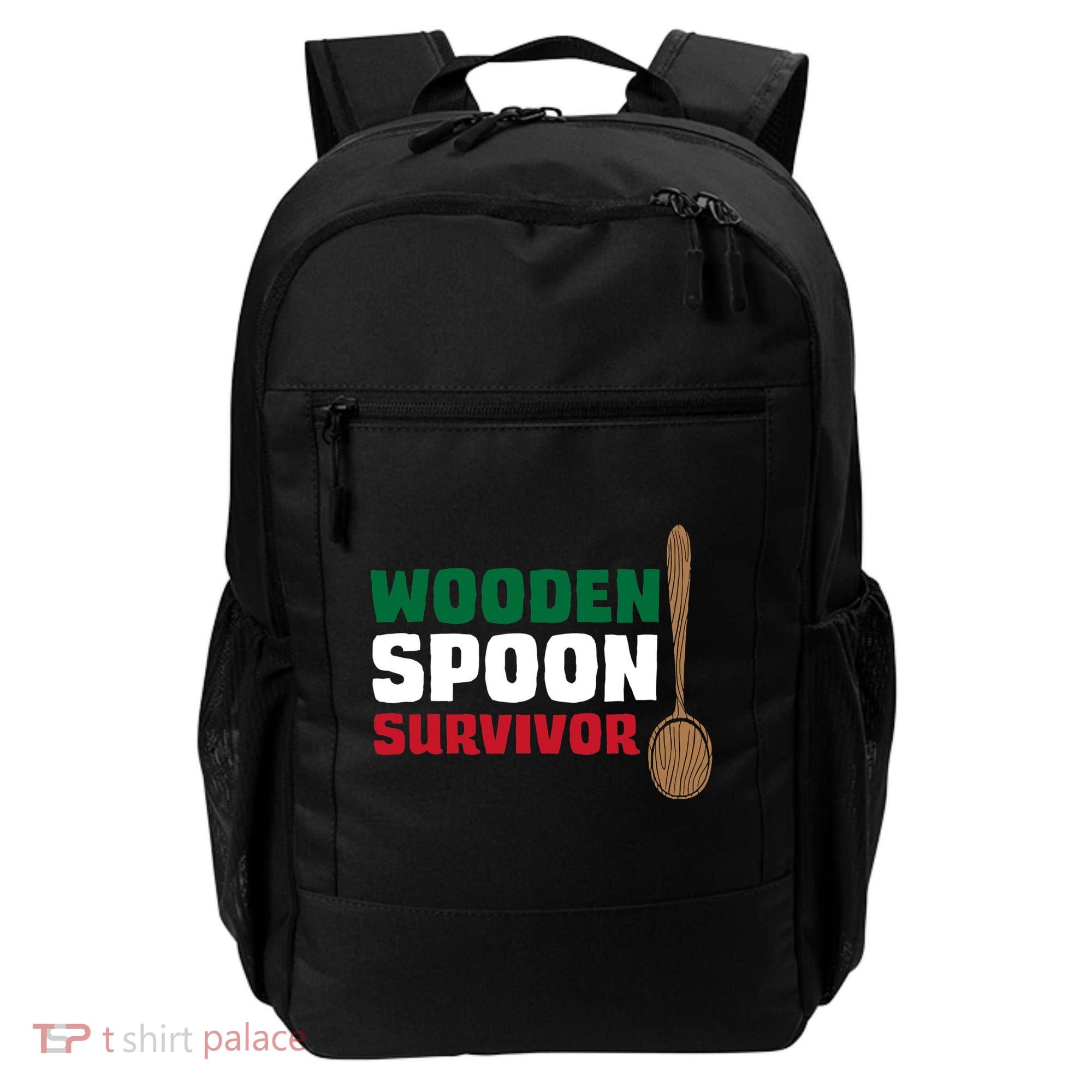 Wooden Spoon Survivor Italian Flag Backpack