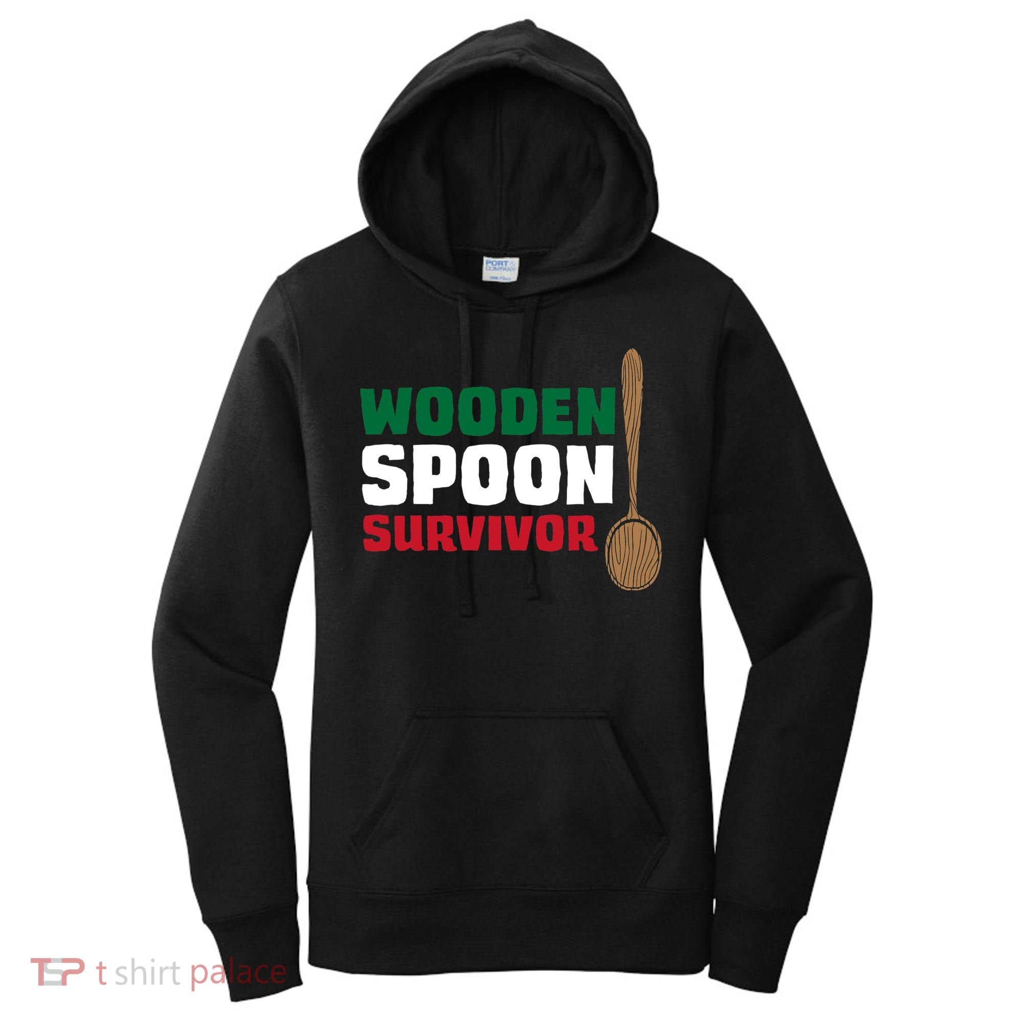 Wooden Spoon Survivor Italian Flag Women's Hoodie