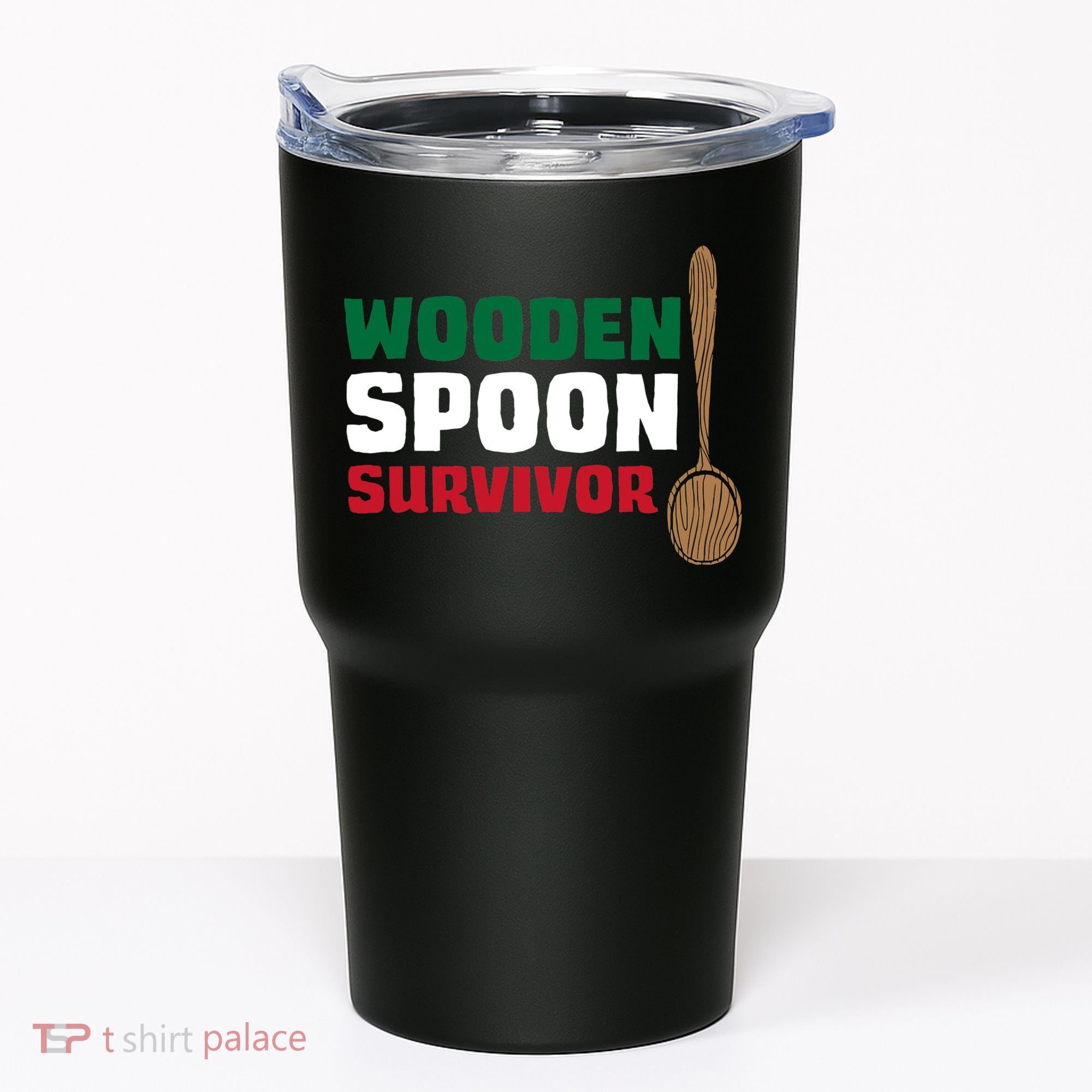Wooden Spoon Survivor Italian Flag Tumbler