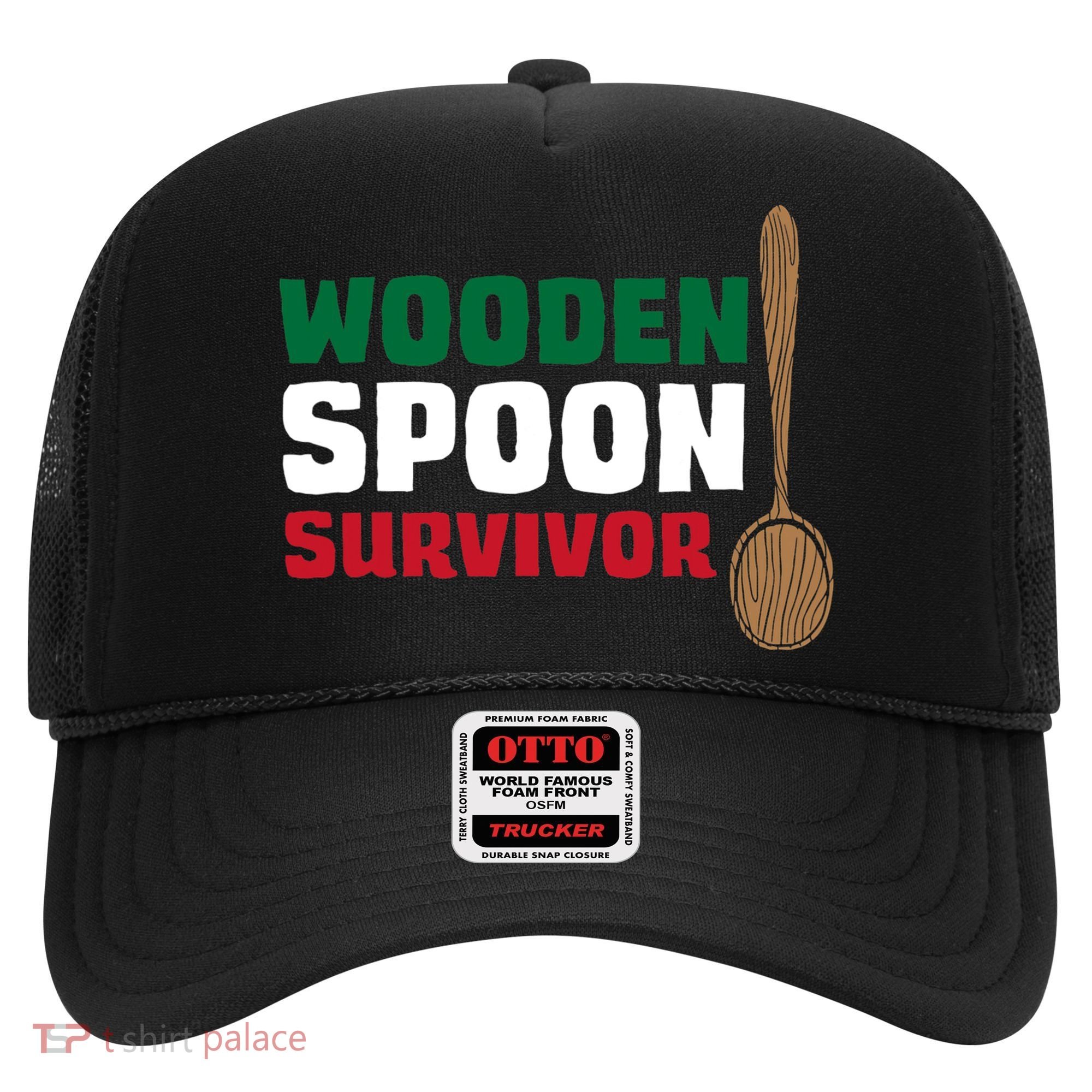 Wooden Spoon Survivor Italian Flag Hat