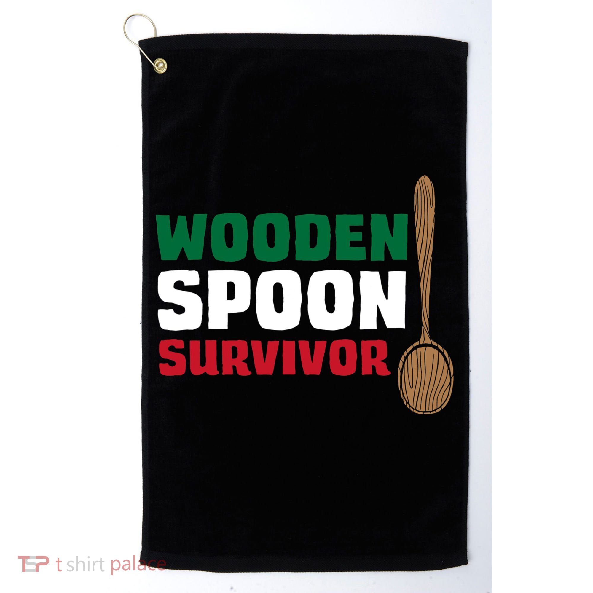 Wooden Spoon Survivor Italian Flag Golf Towel