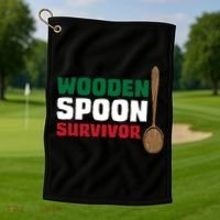 Wooden Spoon Survivor Italian Flag Golf Towel thumb 1