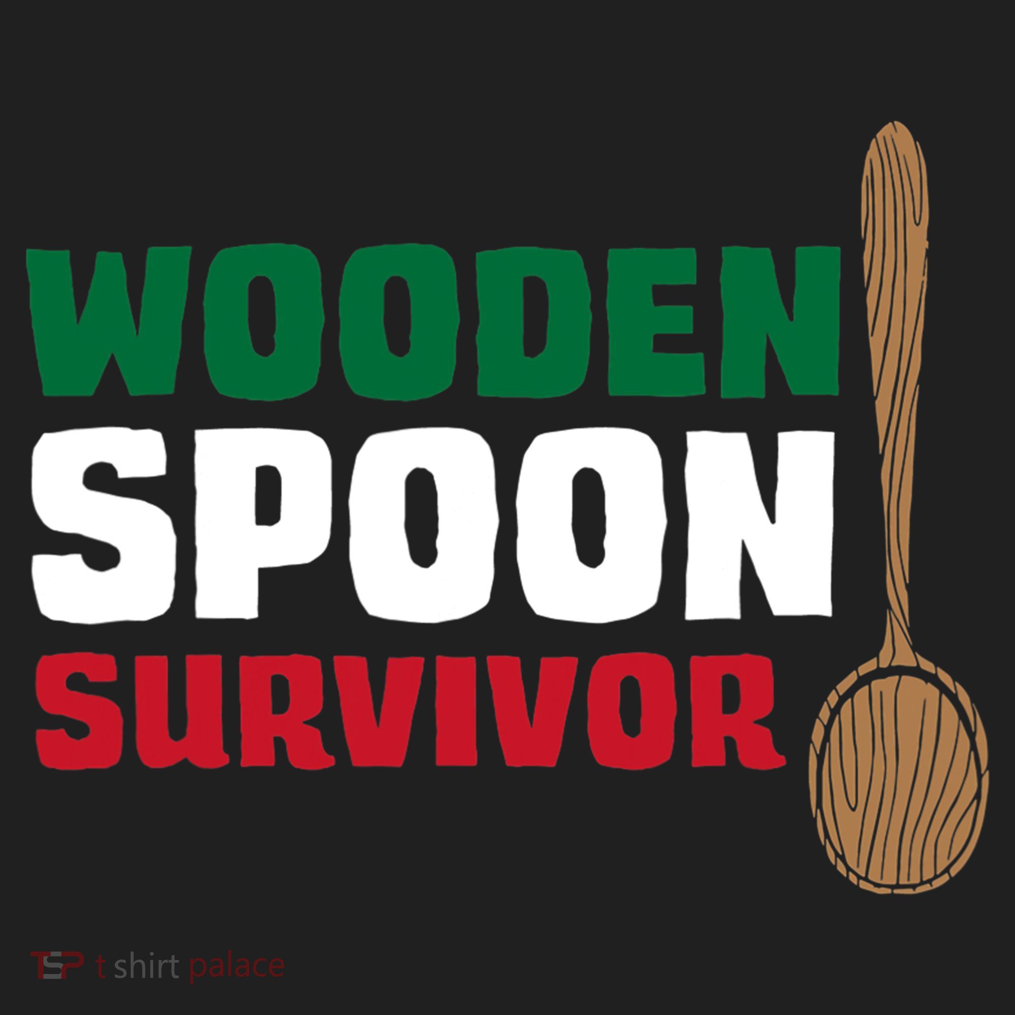 Wooden Spoon Survivor Italian Flag Golf Towel