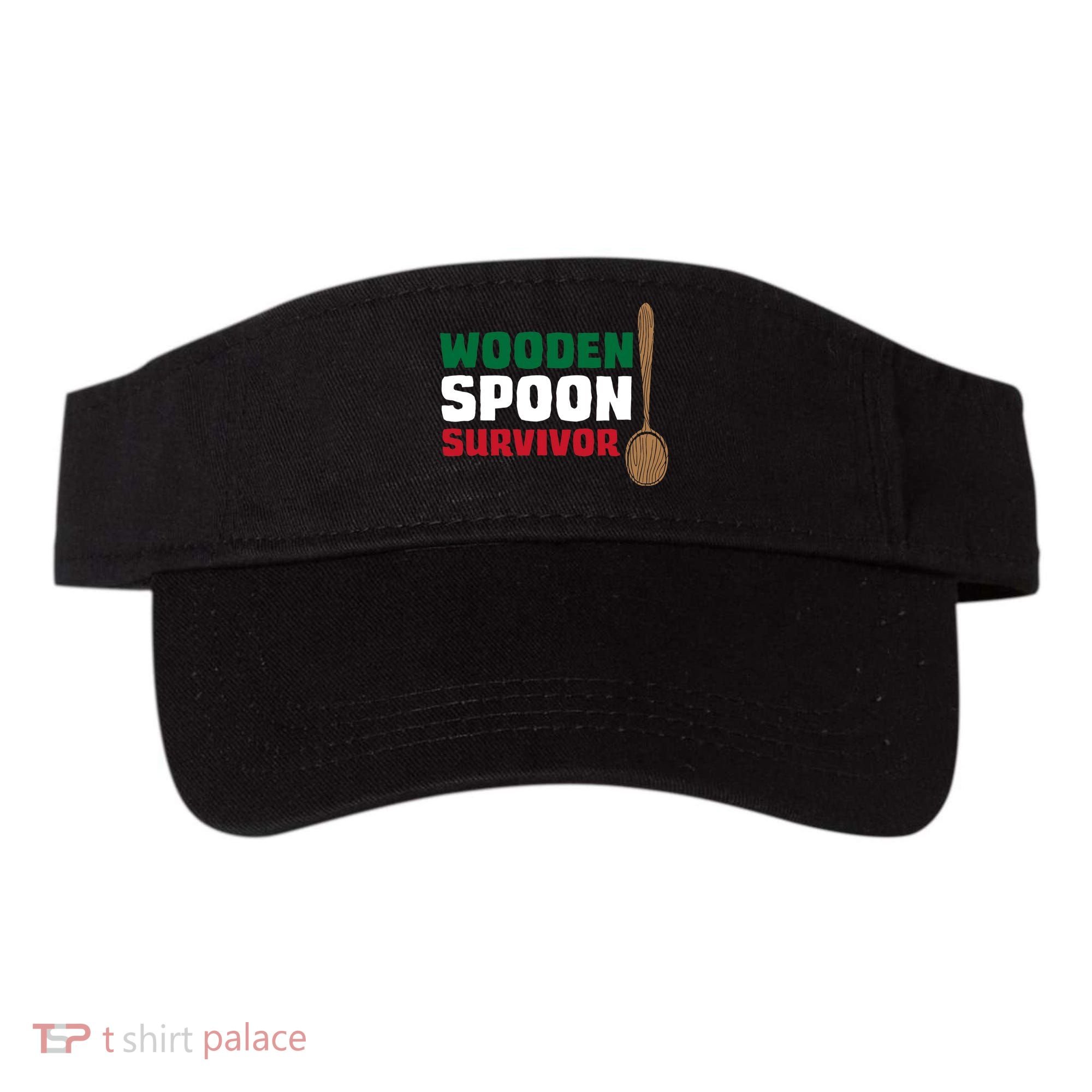 Wooden Spoon Survivor Italian Flag Visor