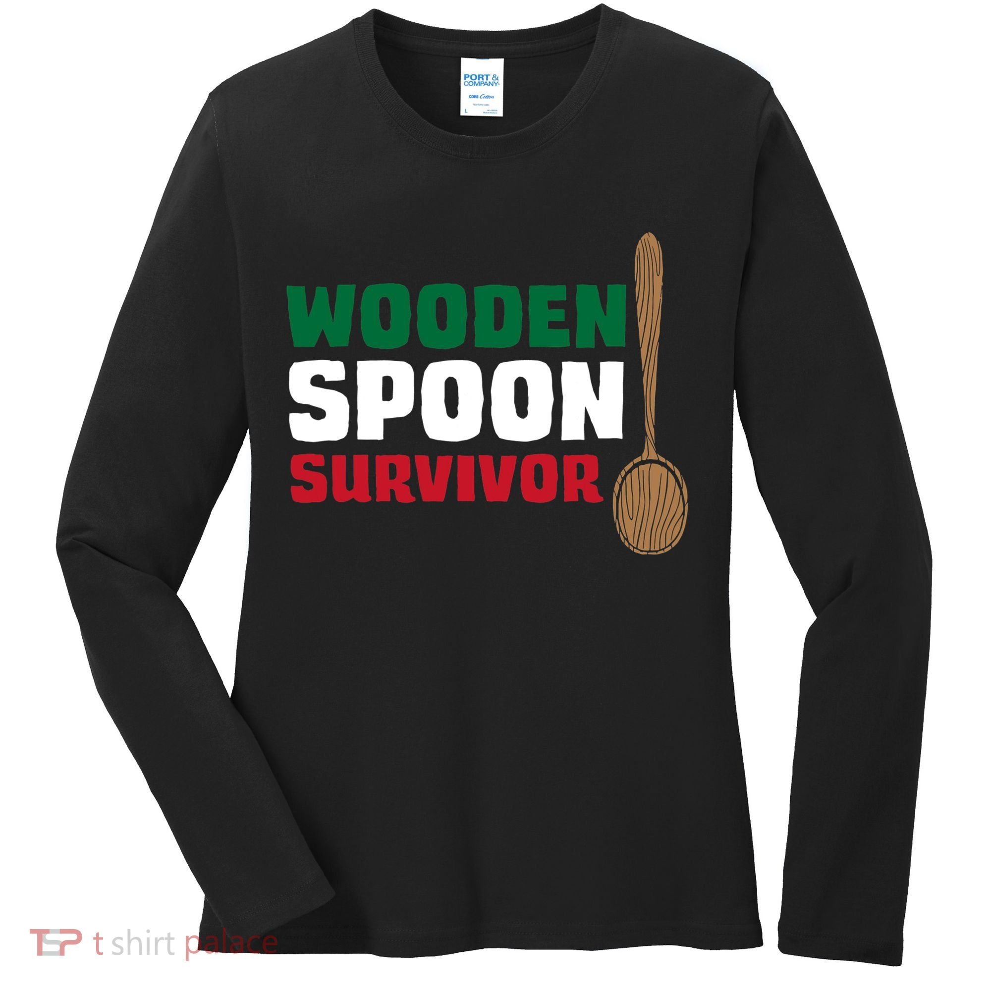 Wooden Spoon Survivor Italian Flag Women's Long Sleeve Shirt
