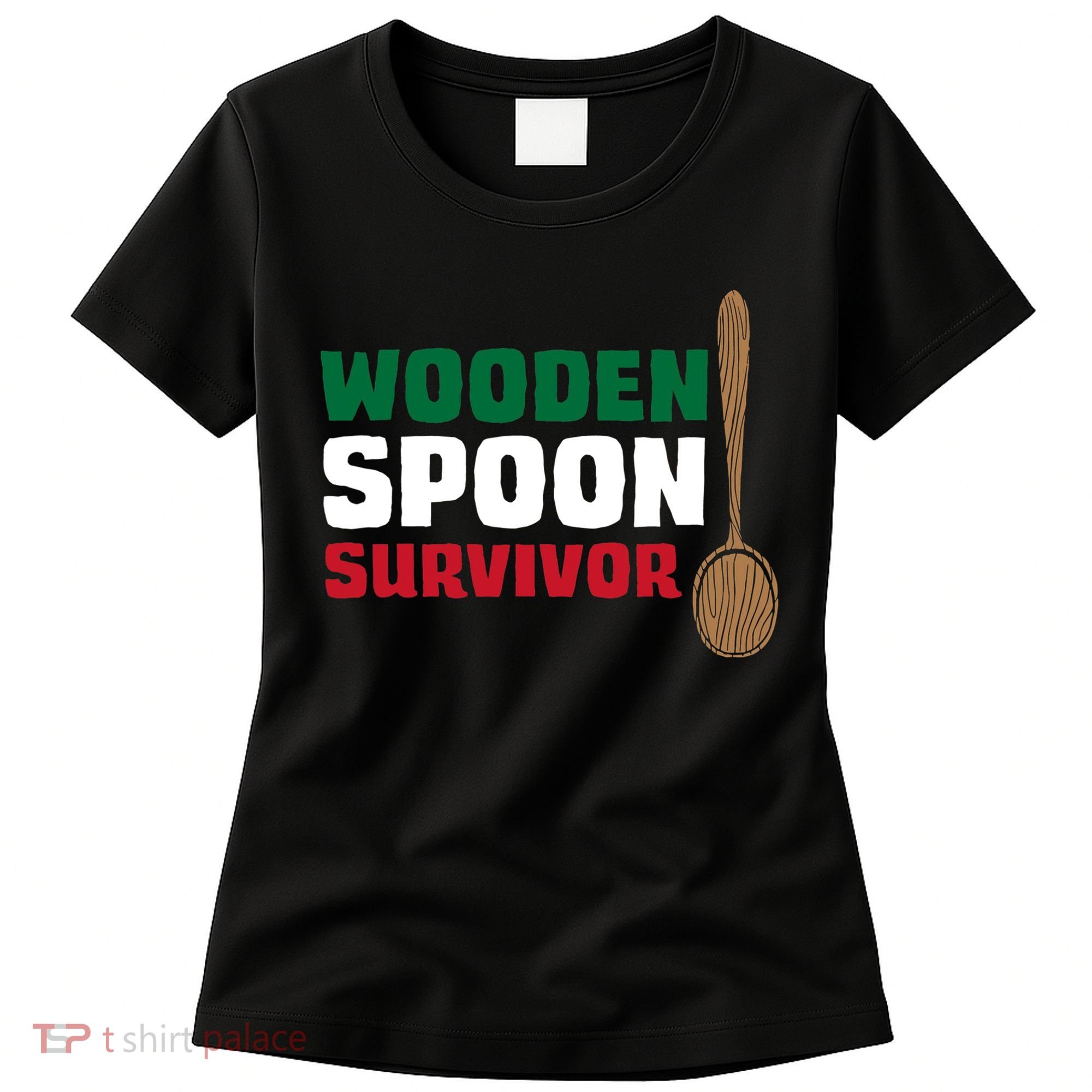 Wooden Spoon Survivor Italian Flag Women's T-Shirt