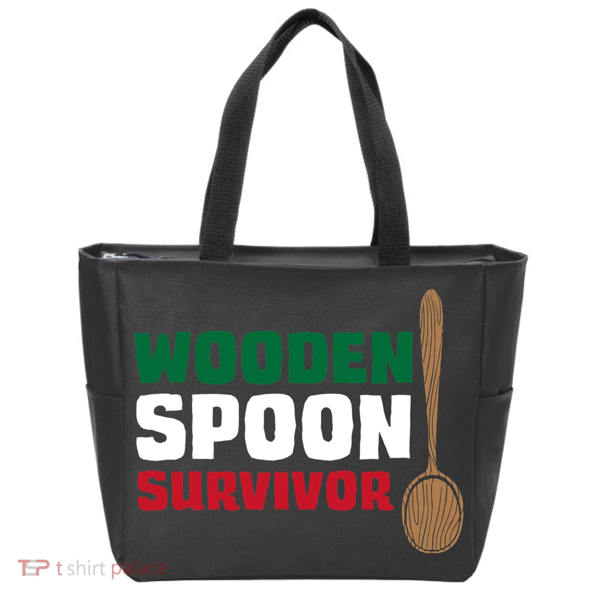 Wooden Spoon Survivor Italian Flag Tote Bag