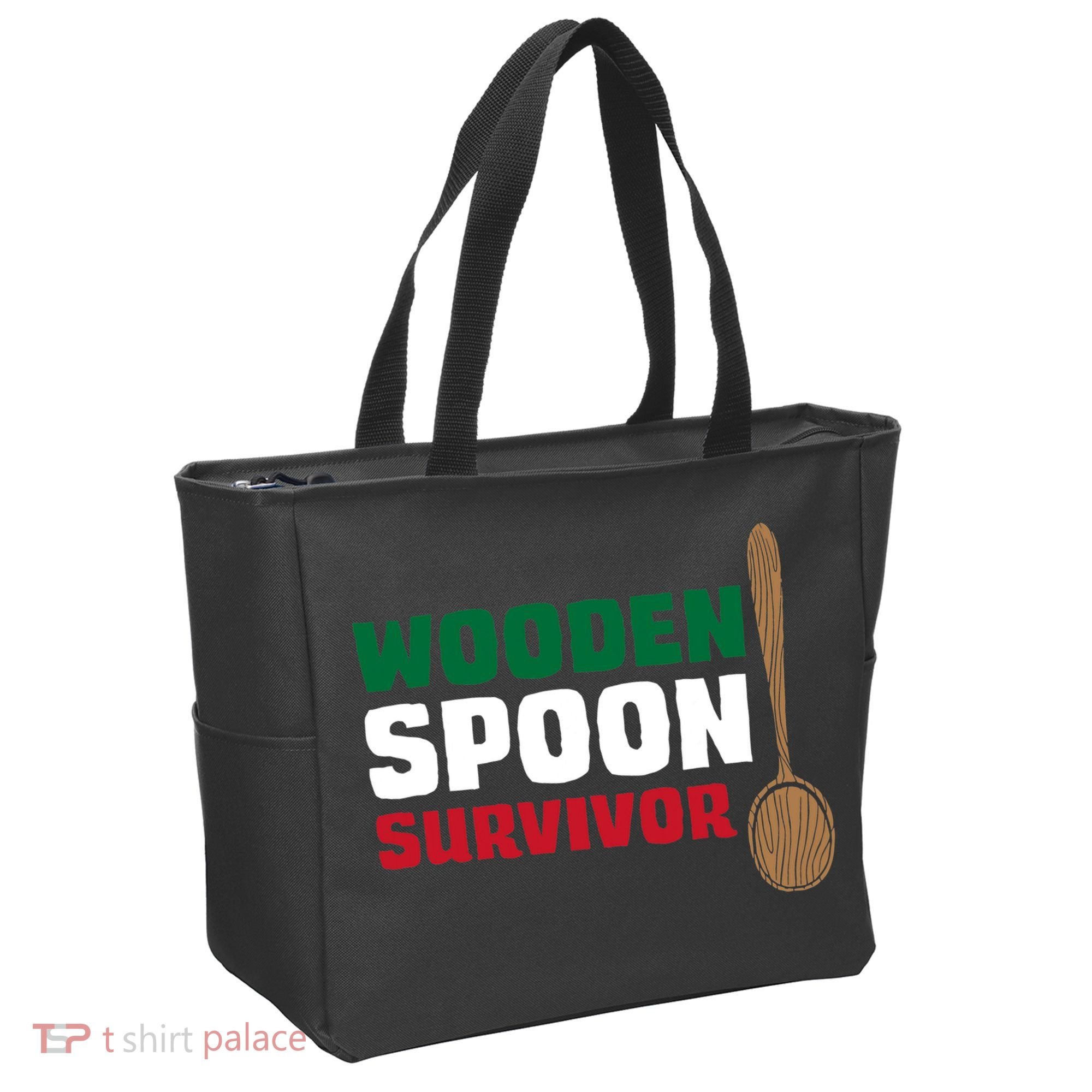 Wooden Spoon Survivor Italian Flag Tote Bag