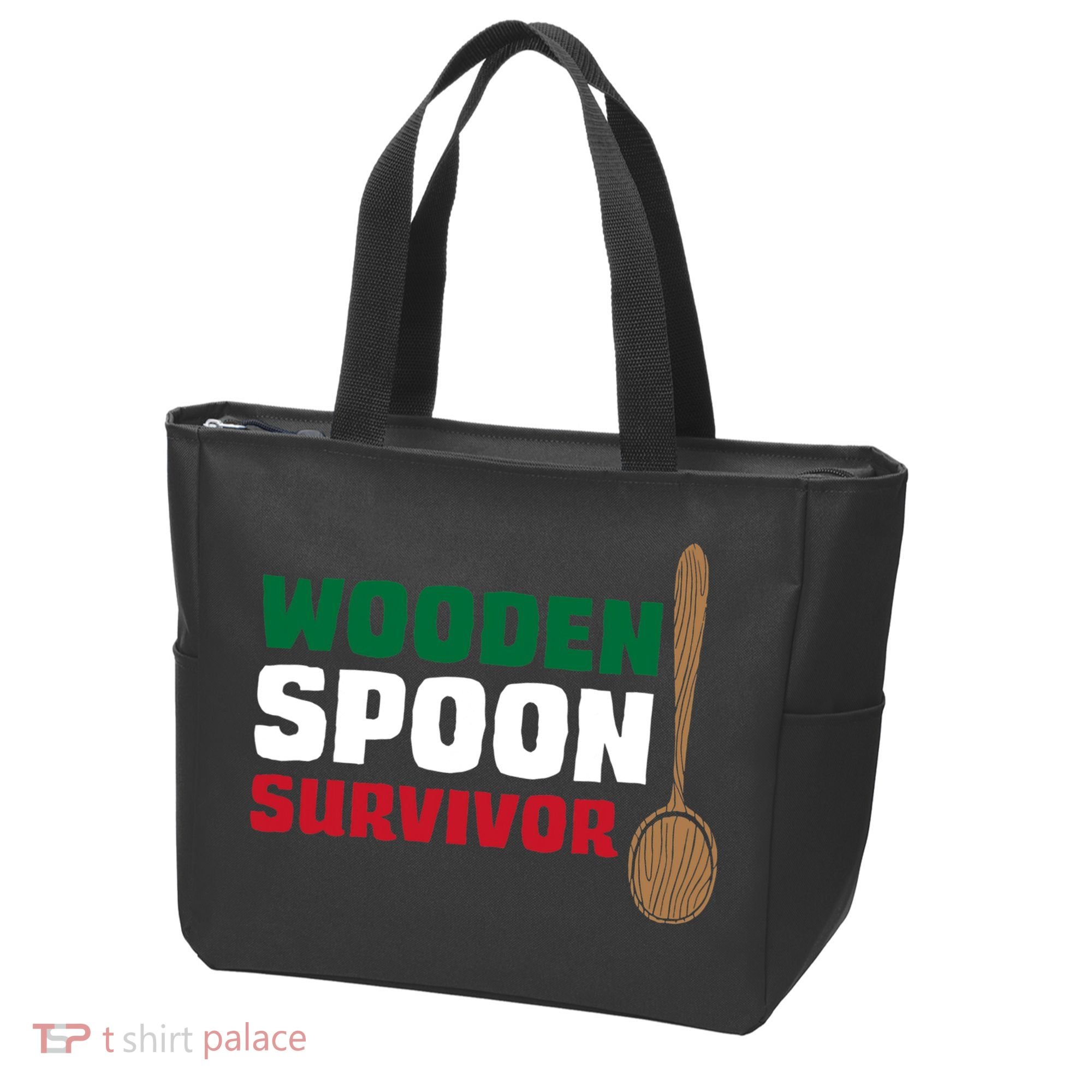 Wooden Spoon Survivor Italian Flag Tote Bag