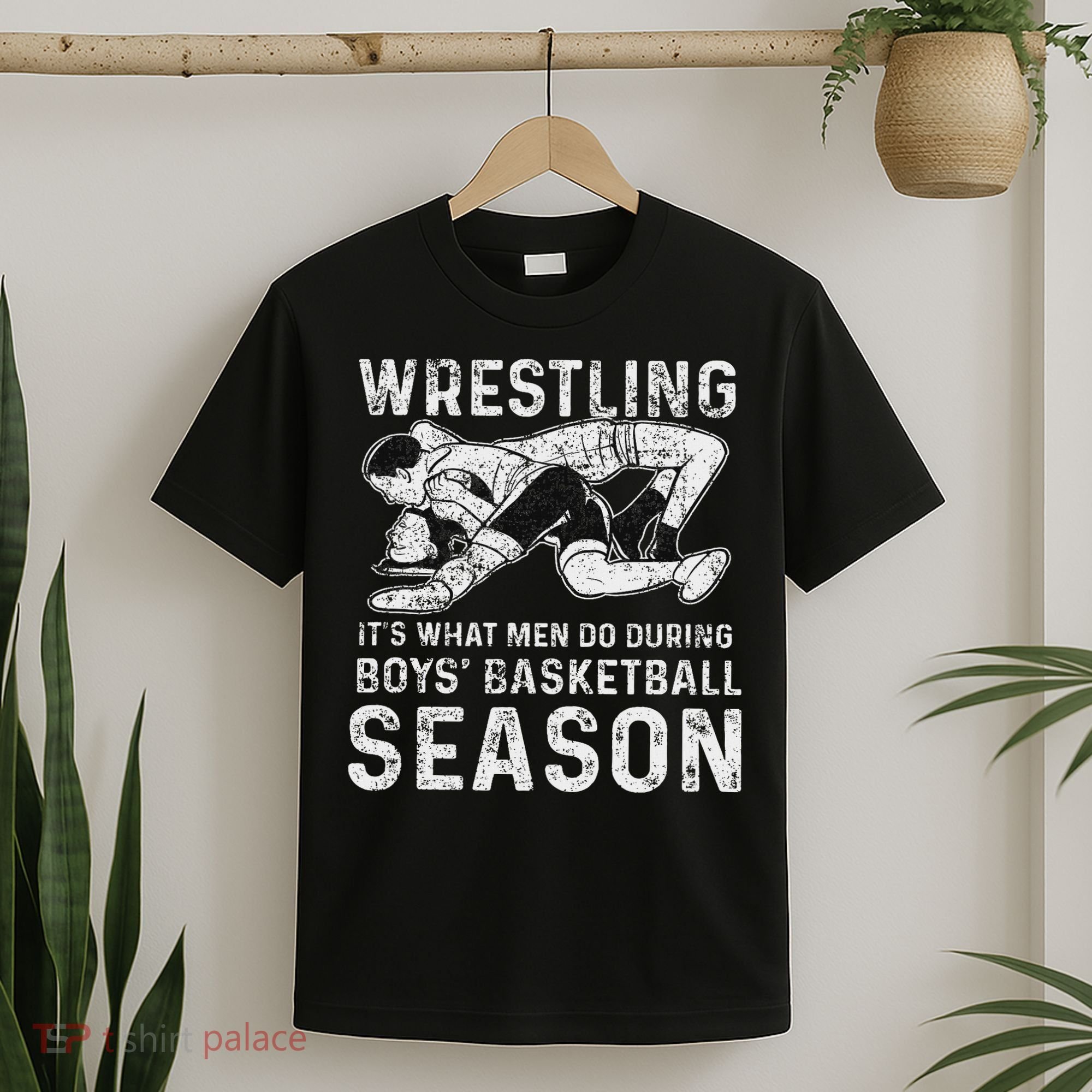 Wrestler Shop 's Wrestling, Black, T-Shirt