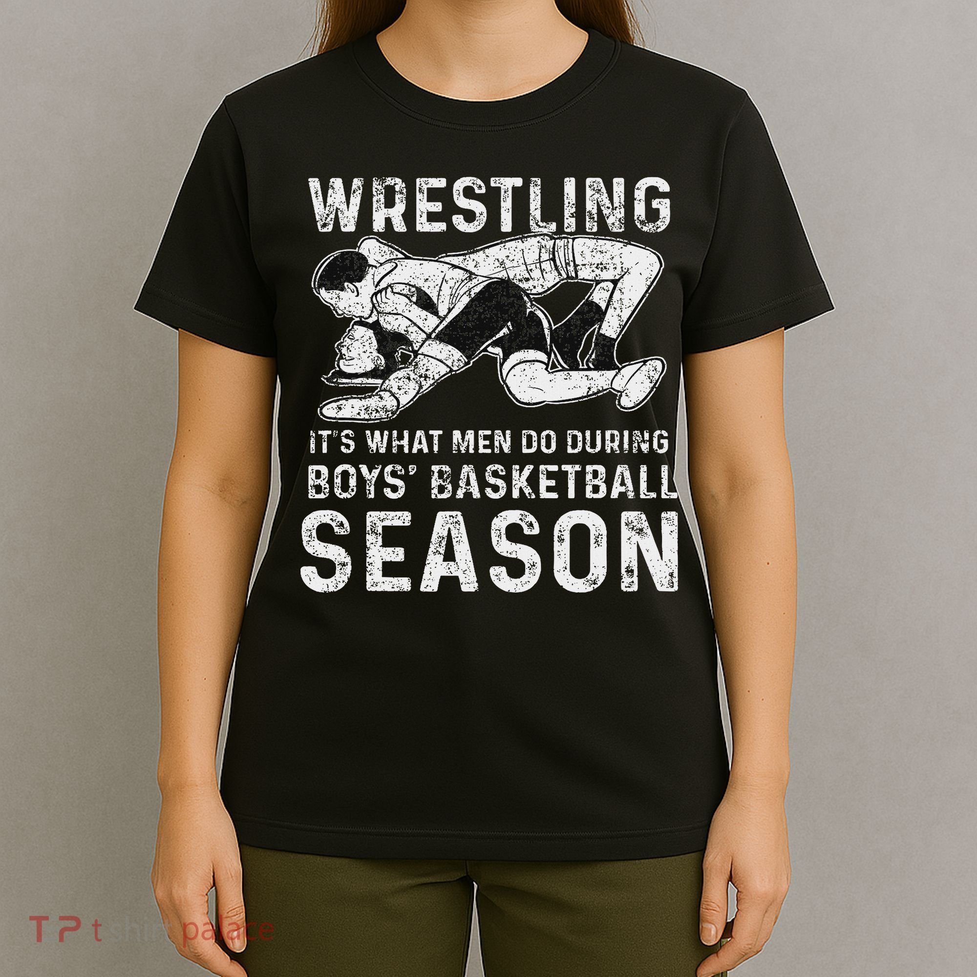 Wrestler Shop 's Wrestling, Black, T-Shirt