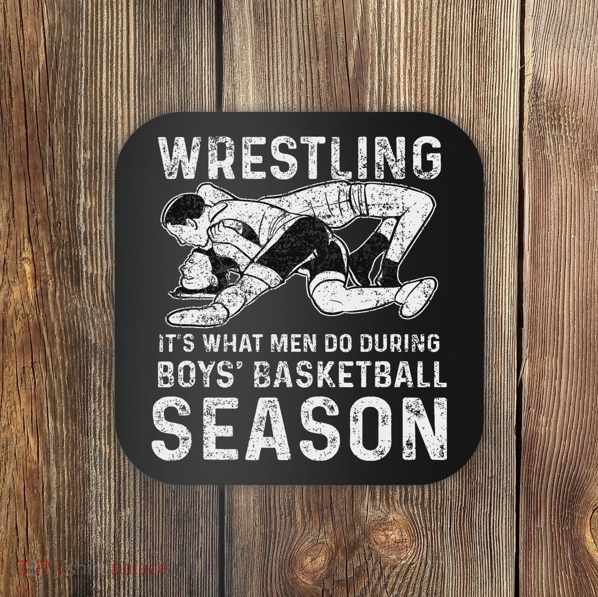 Wrestler Shop 's Wrestling, Black, Coaster