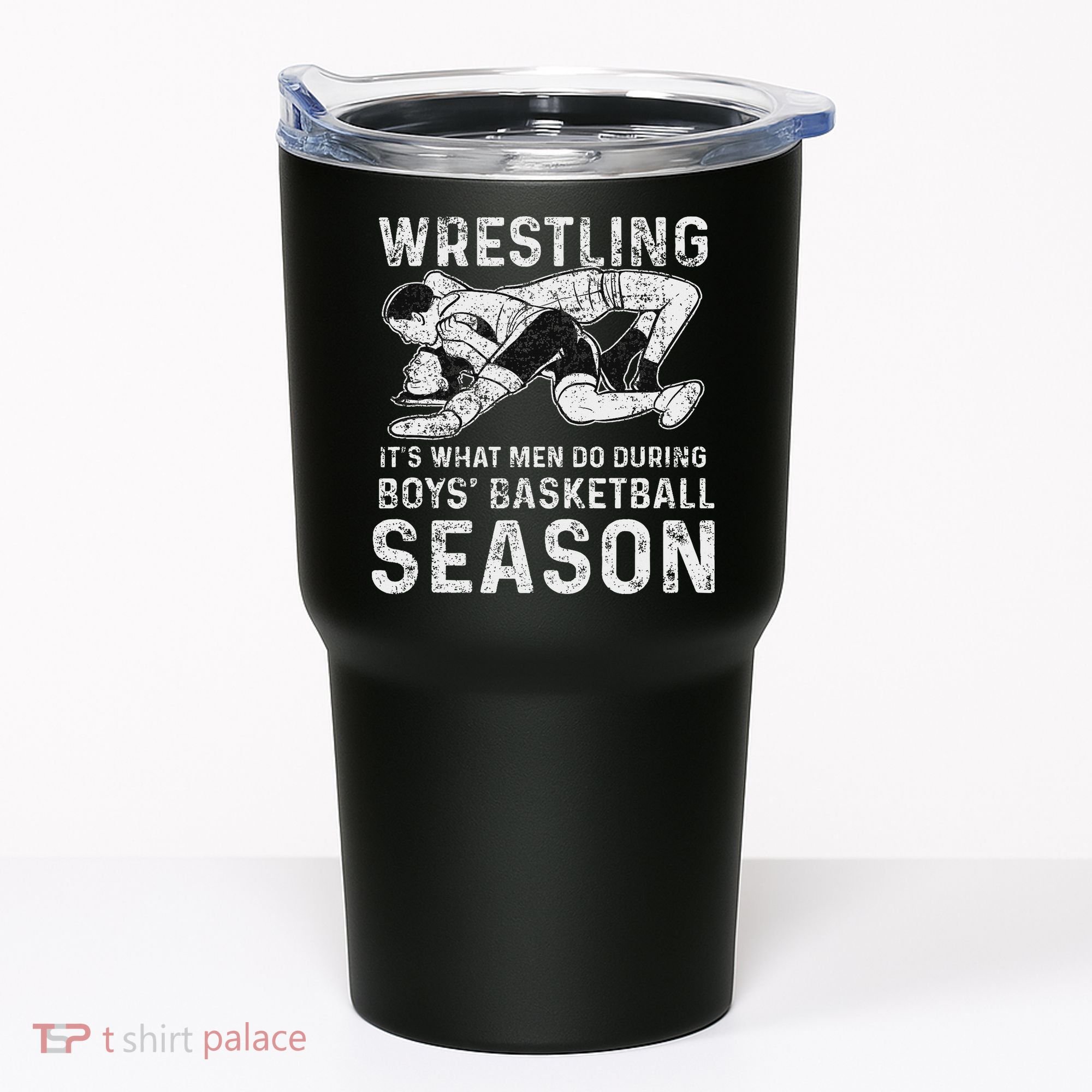 Wrestler Shop 's Wrestling, Black, Tumbler
