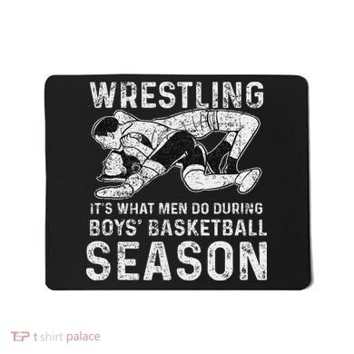 Wrestler Shop 's Wrestling, Black, Mousepad
