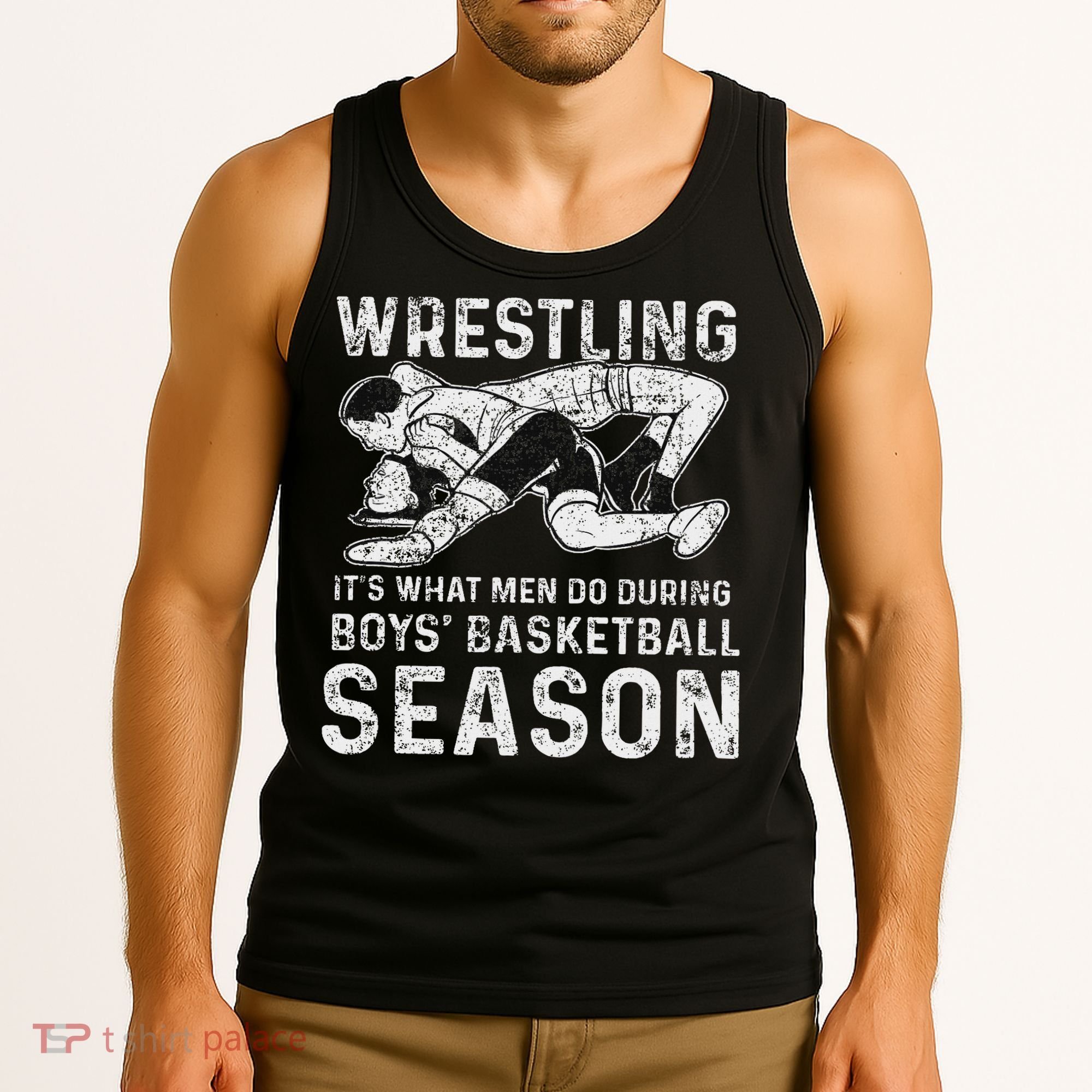 Wrestler Shop 's Wrestling, Black, Tank Top