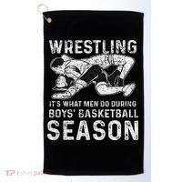 Wrestler Shop 's Wrestling, Black, Golf Towel thumb 0