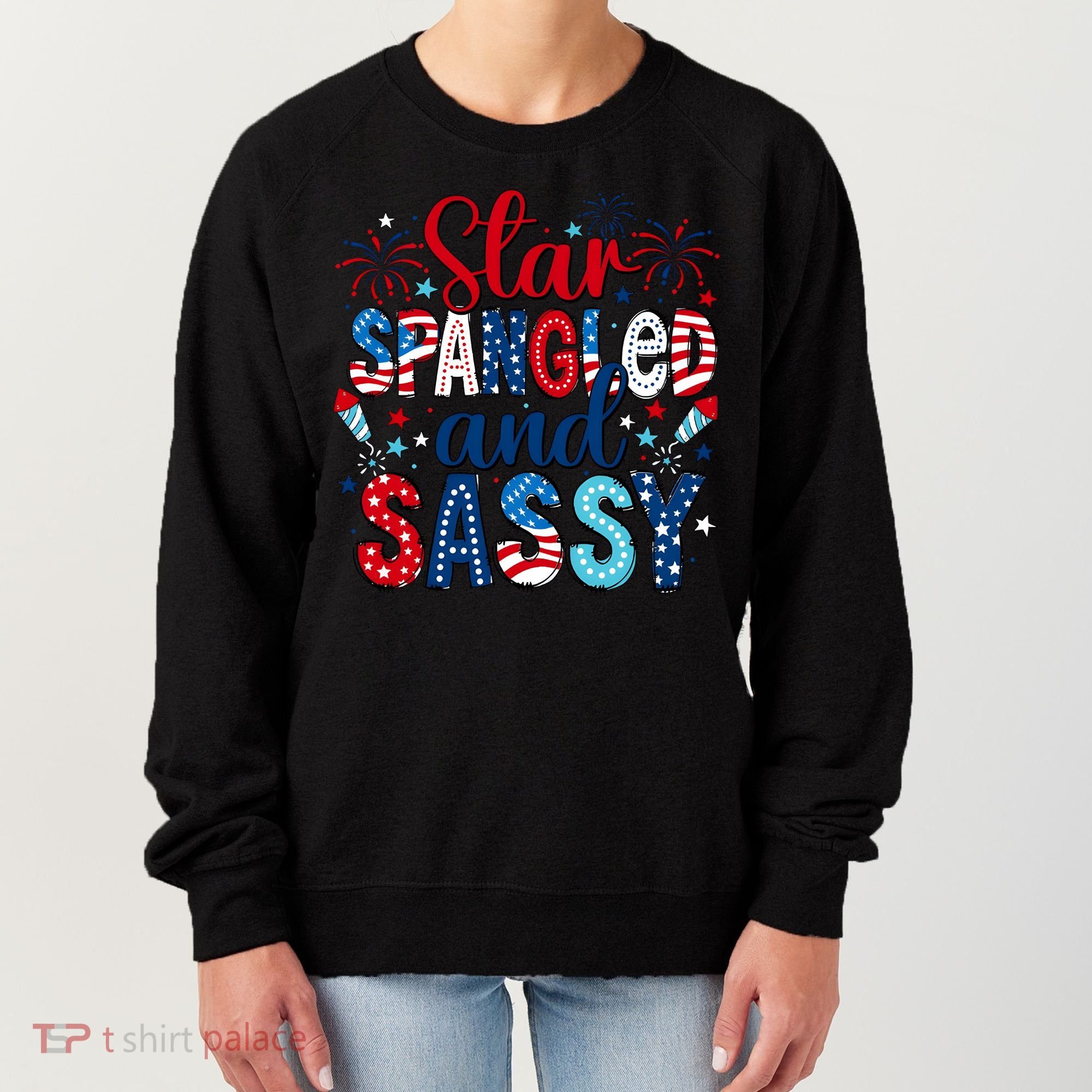 Western Star Spangled And Sassy Women's Sweatshirt