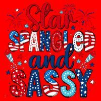 Western Star Spangled And Sassy Santa Hat thumb 1