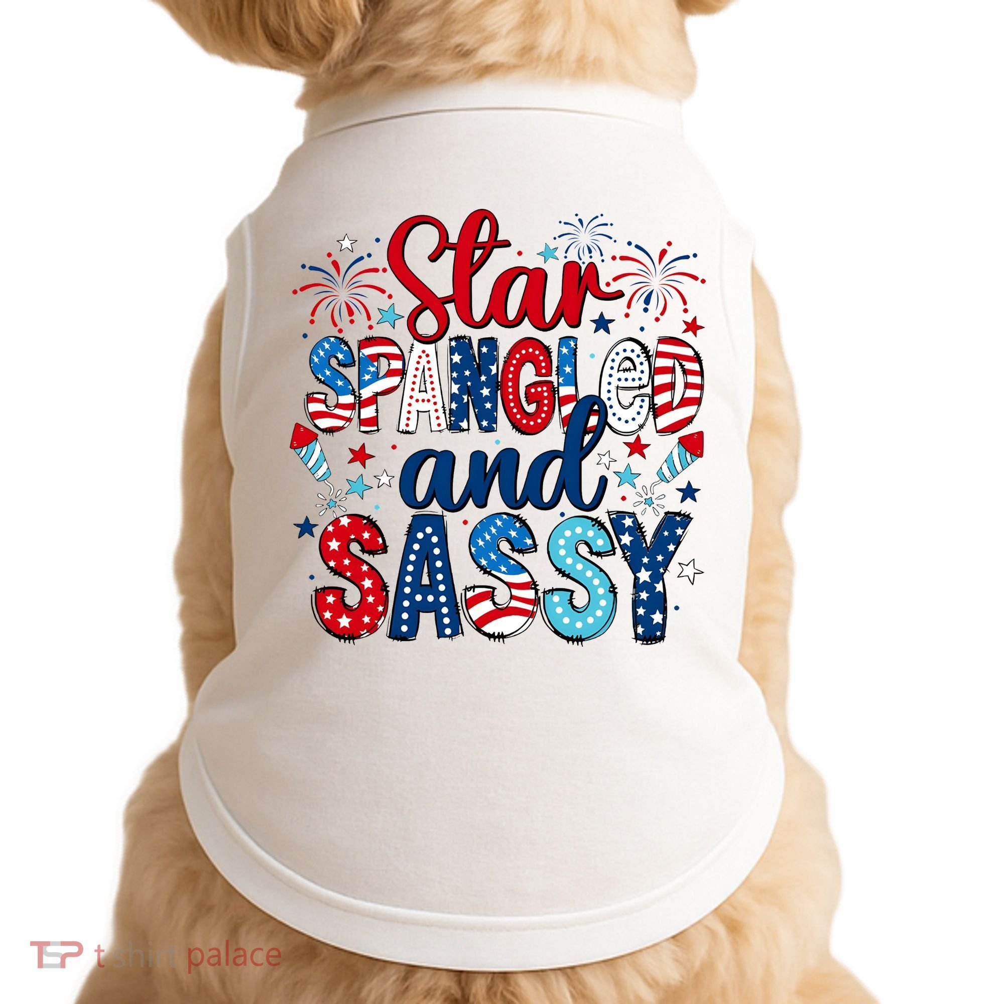 Western Star Spangled And Sassy Doggie Tank