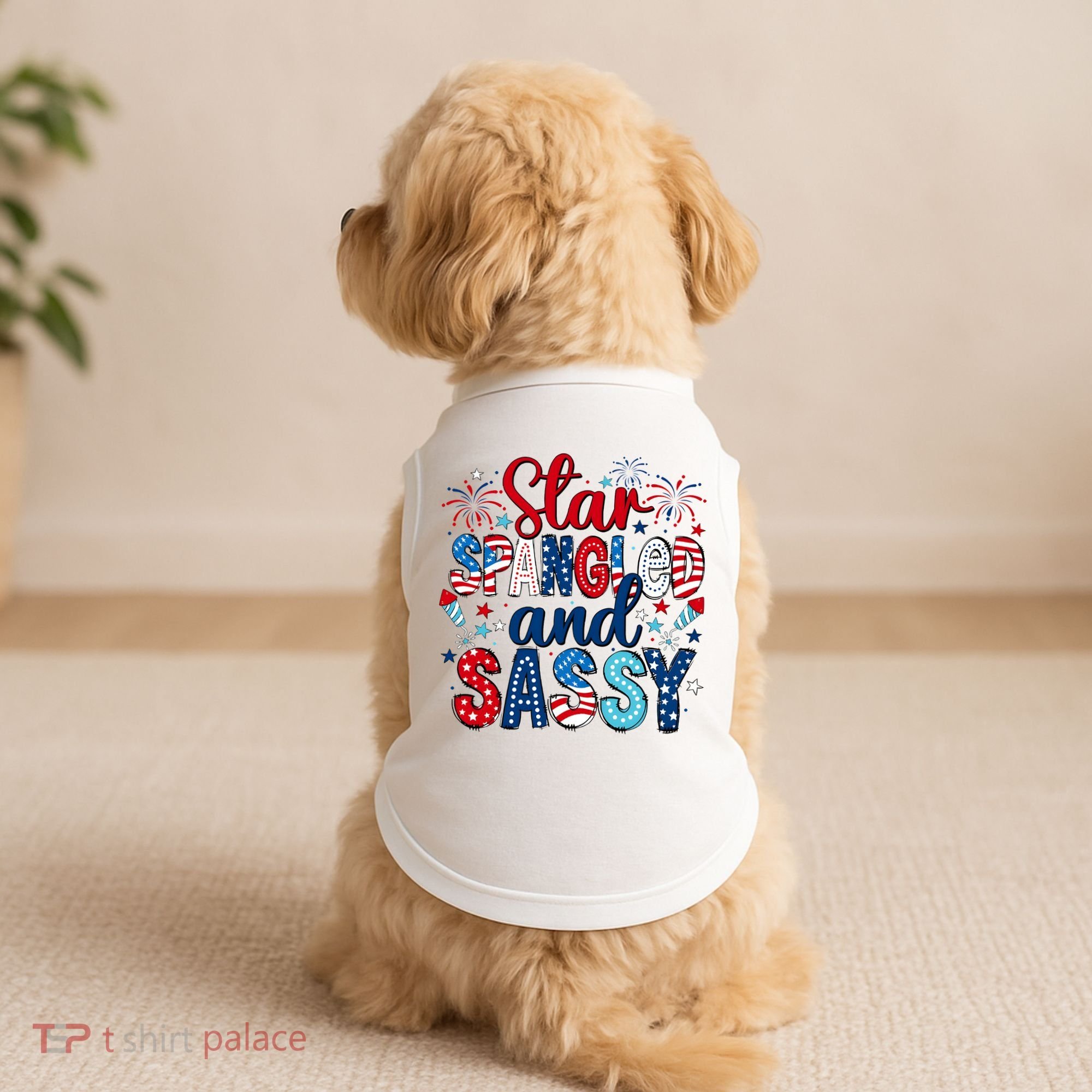 Western Star Spangled And Sassy Doggie Tank