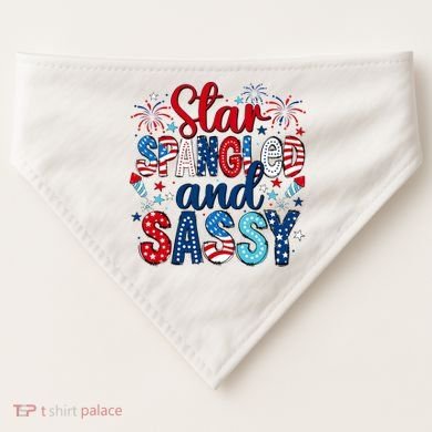 Western Star Spangled And Sassy USA-Made Doggie Bandana
