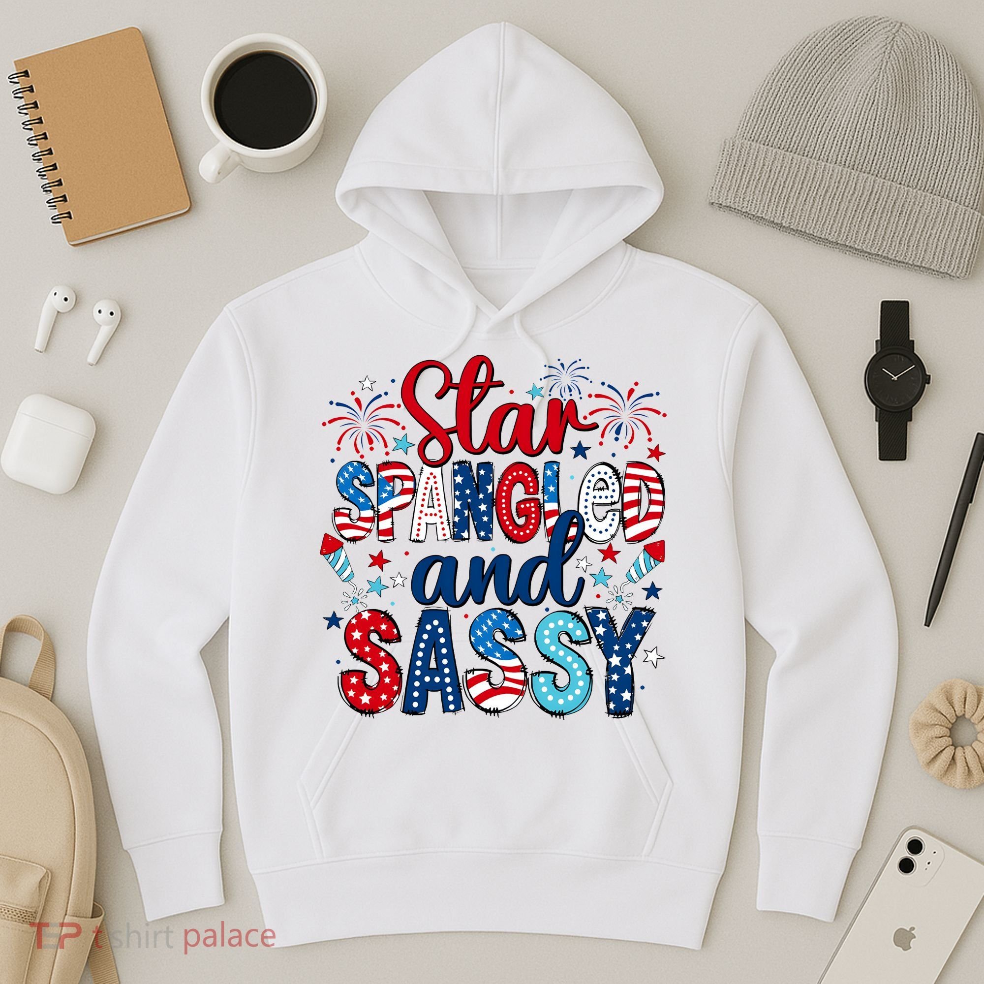Western Star Spangled And Sassy Hoodie