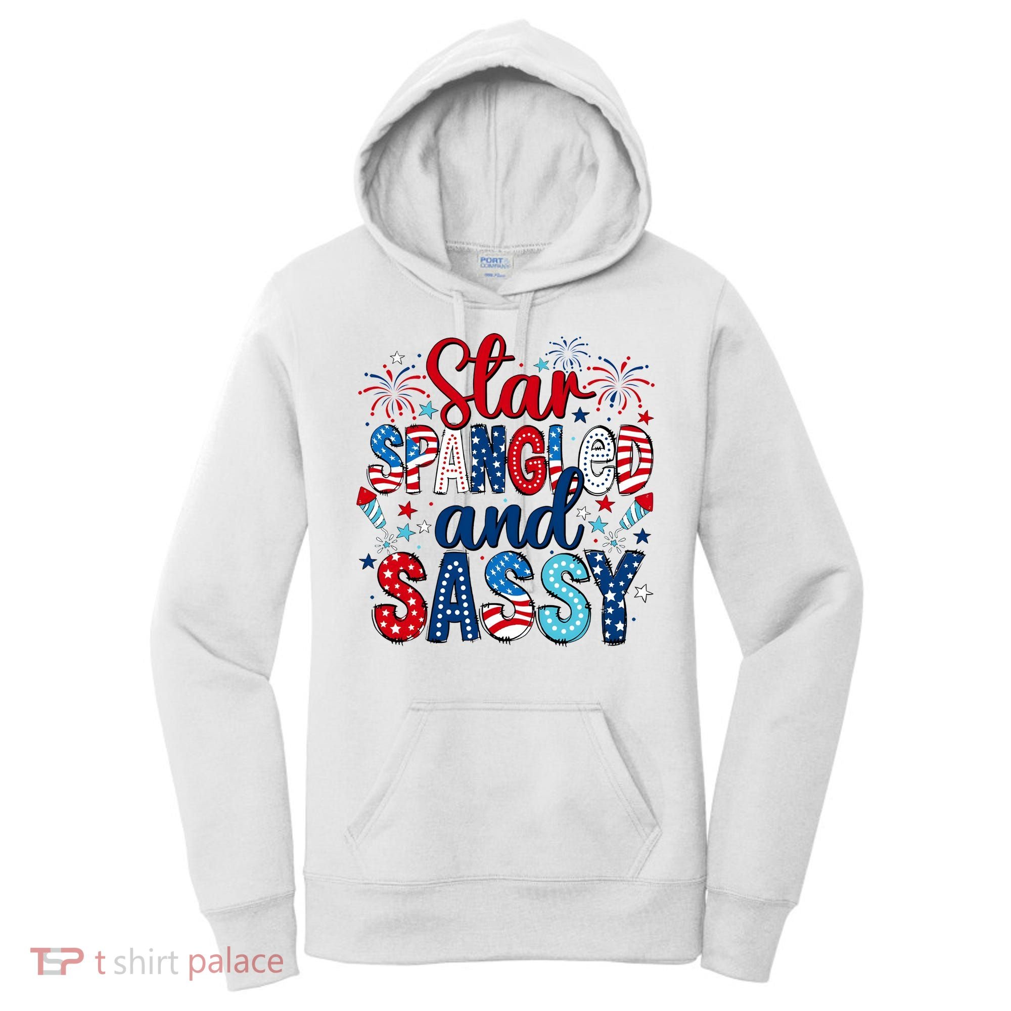Western Star Spangled And Sassy Women's Hoodie