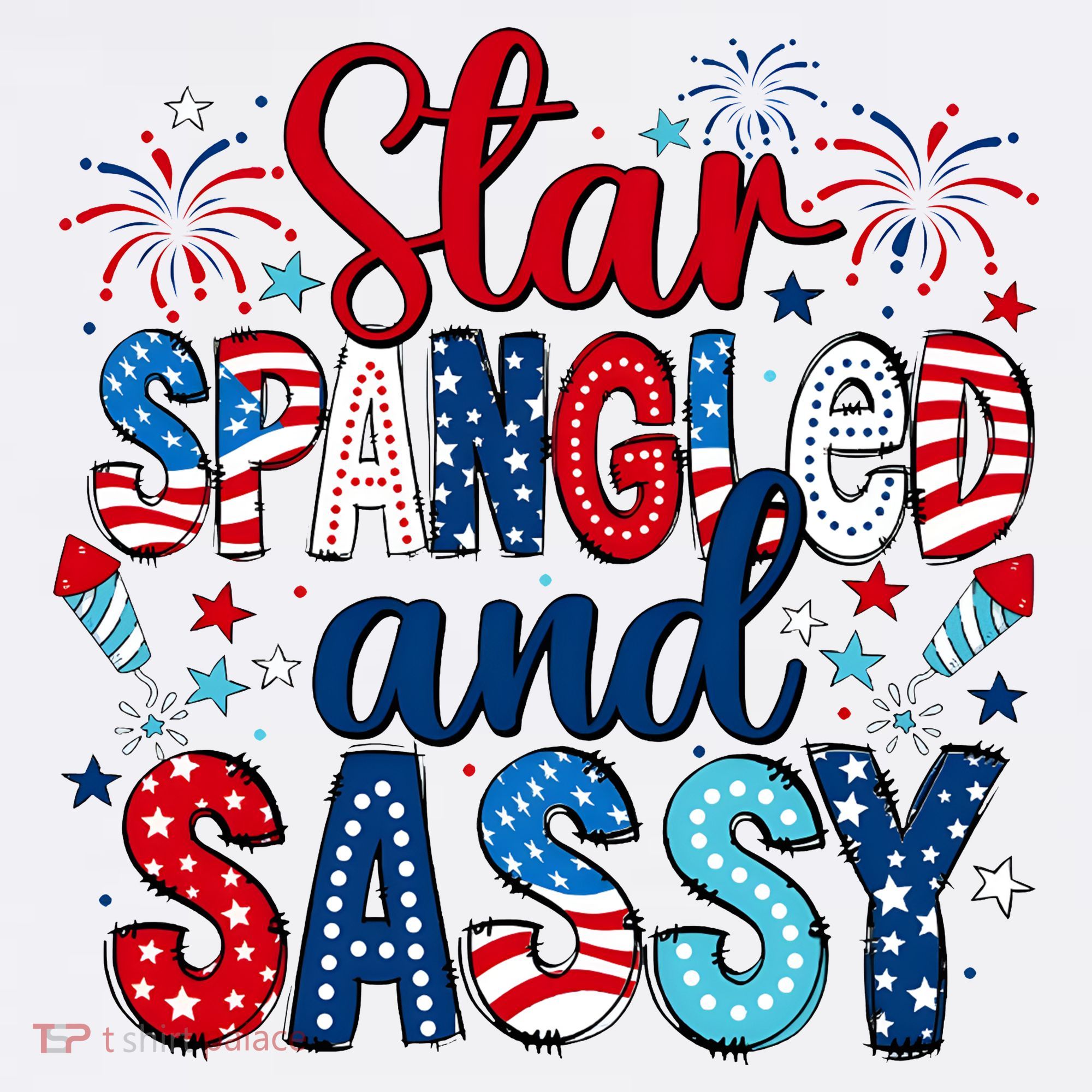 Western Star Spangled And Sassy Mousepad