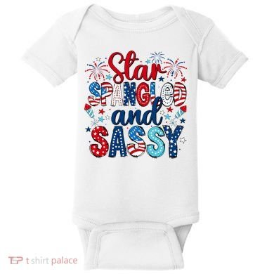 Western Star Spangled And Sassy Baby Bodysuit