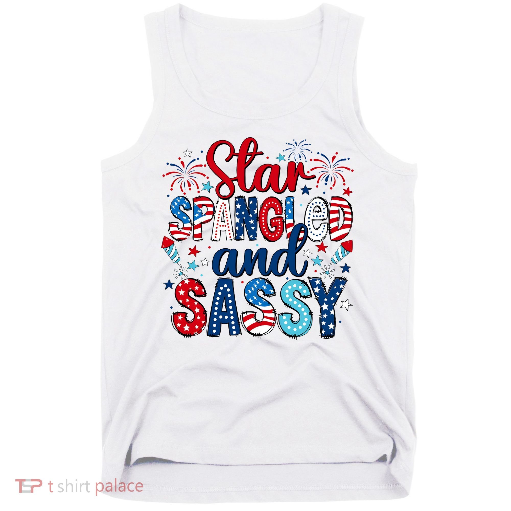 Western Star Spangled And Sassy Tank Top