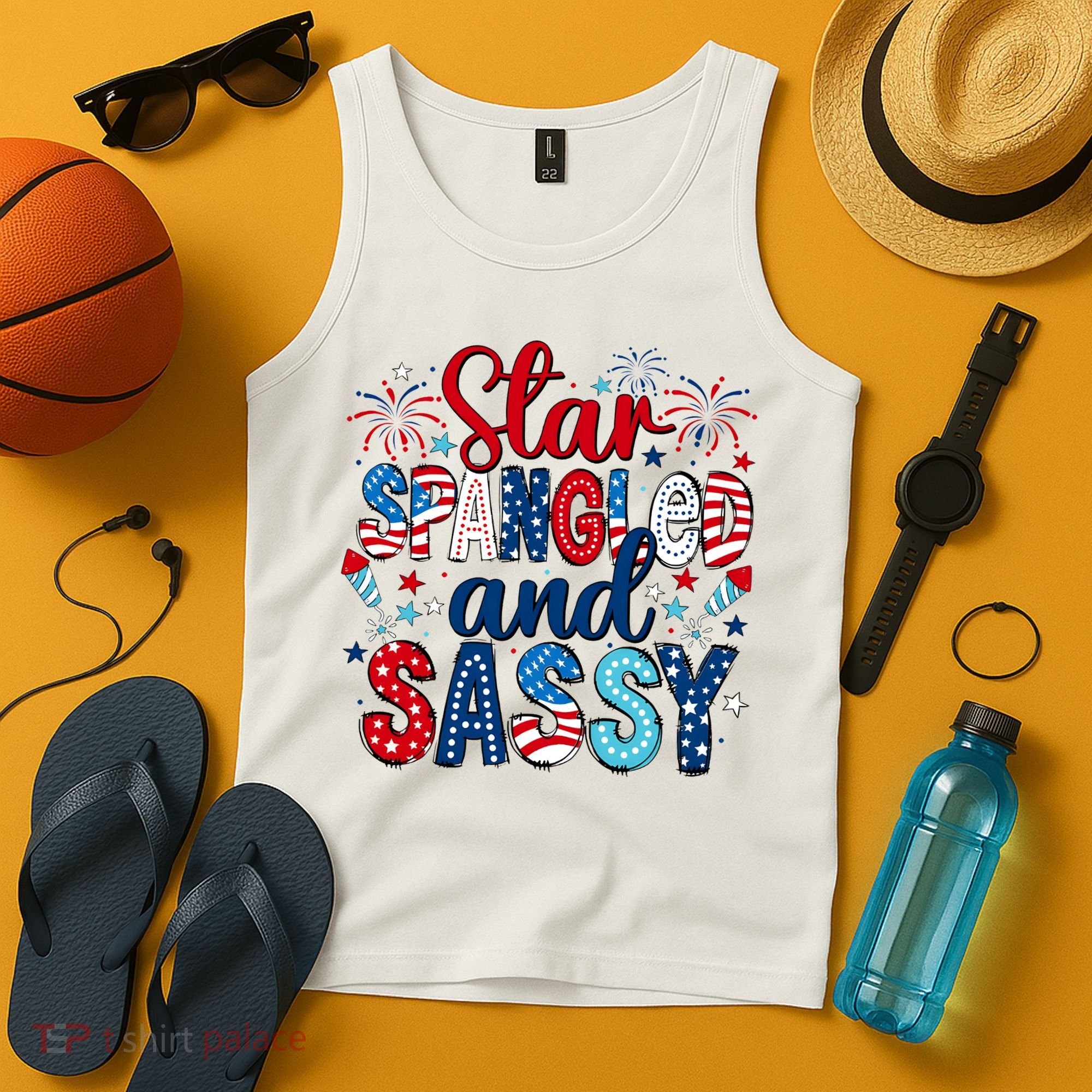 Western Star Spangled And Sassy Tank Top