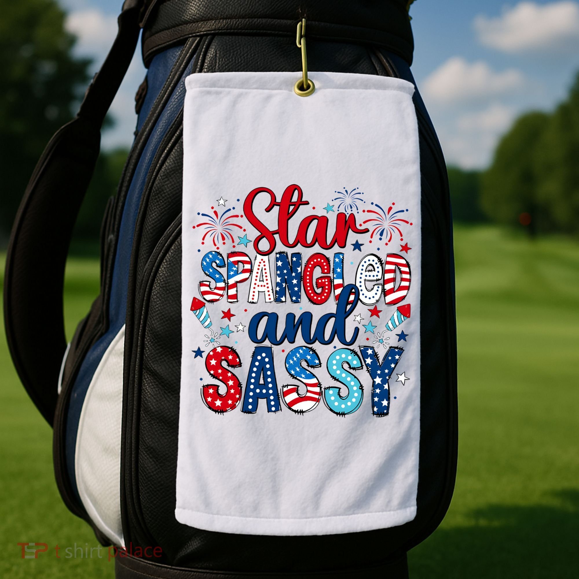Western Star Spangled And Sassy Golf Towel