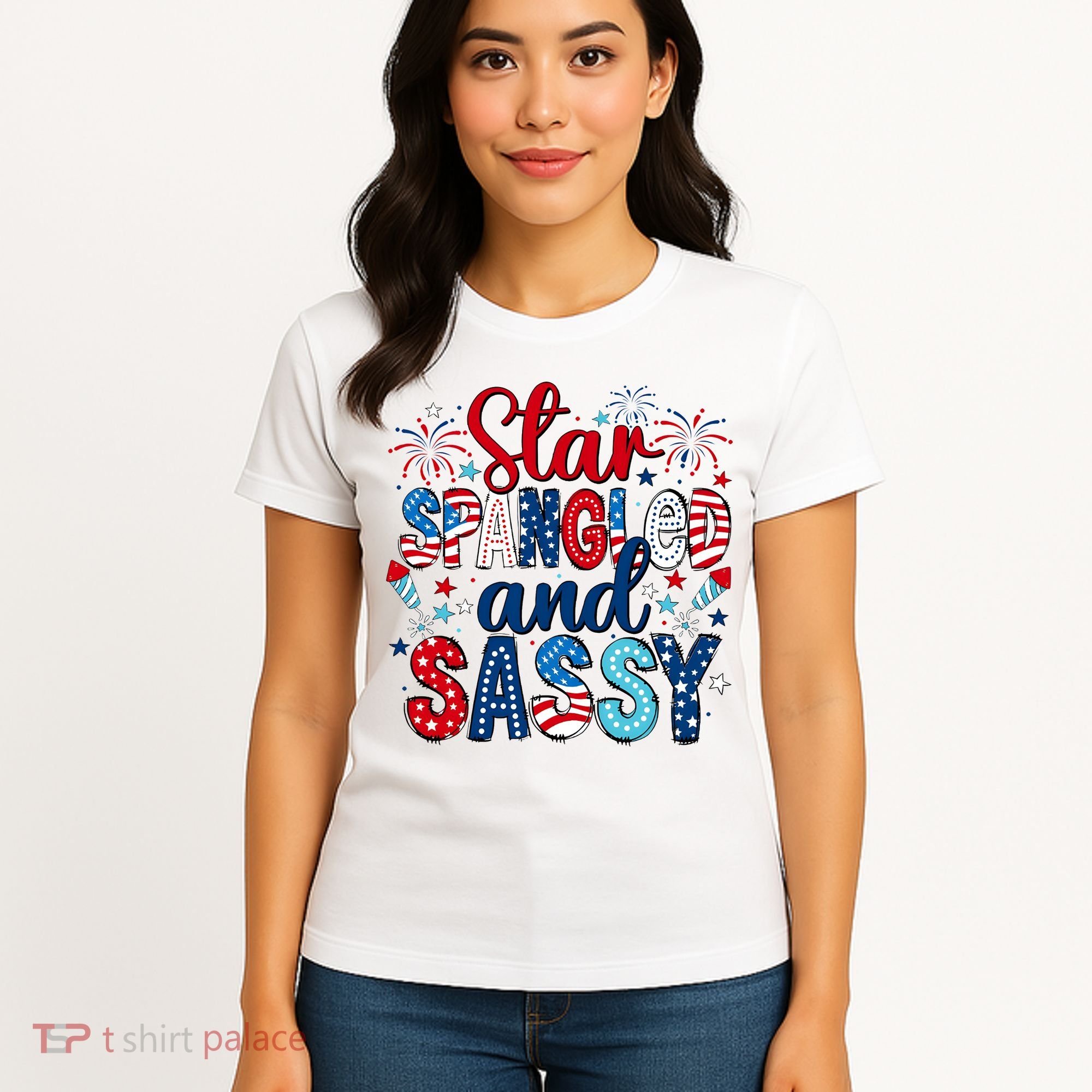 Western Star Spangled And Sassy Women's T-Shirt