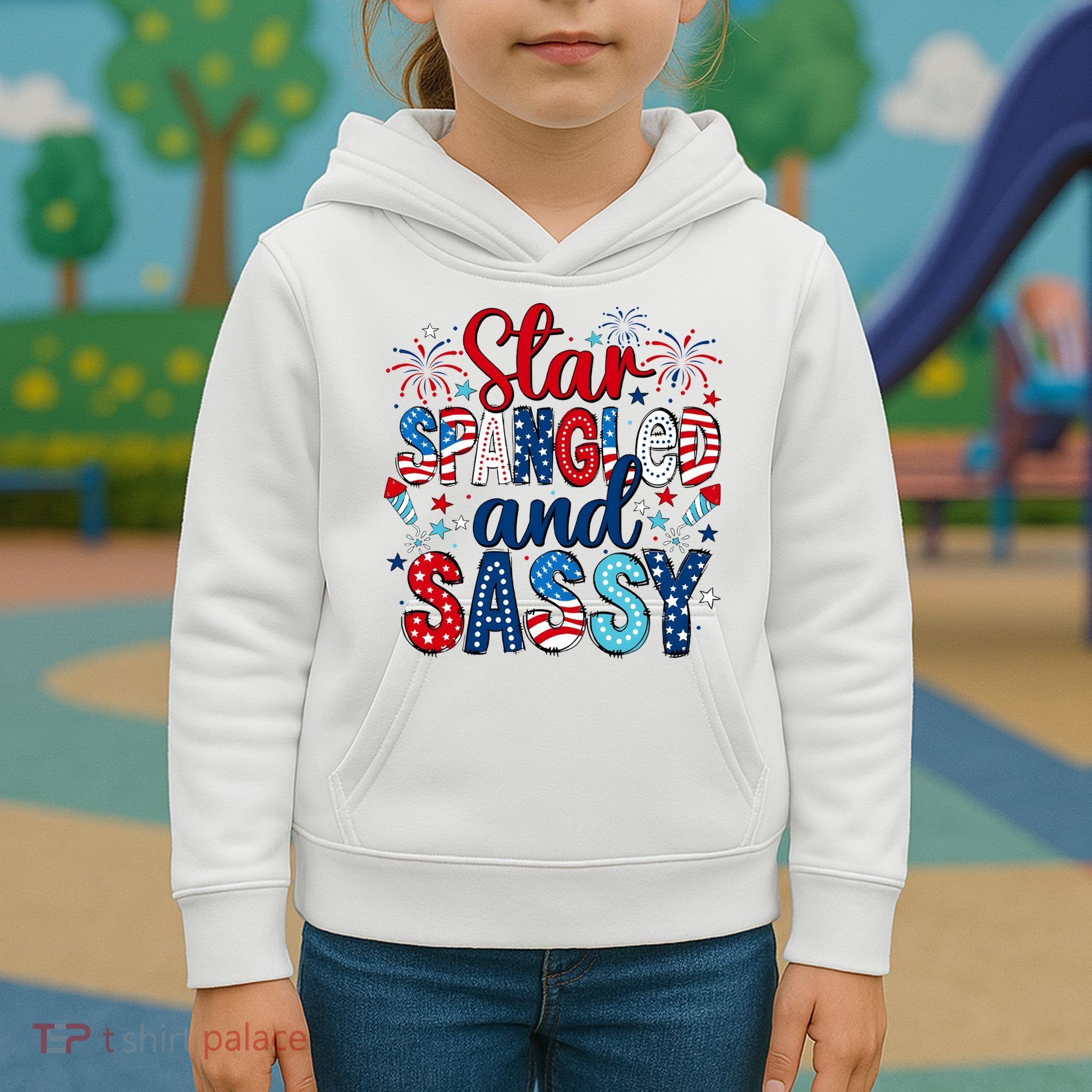 Western Star Spangled And Sassy Kids Hoodie