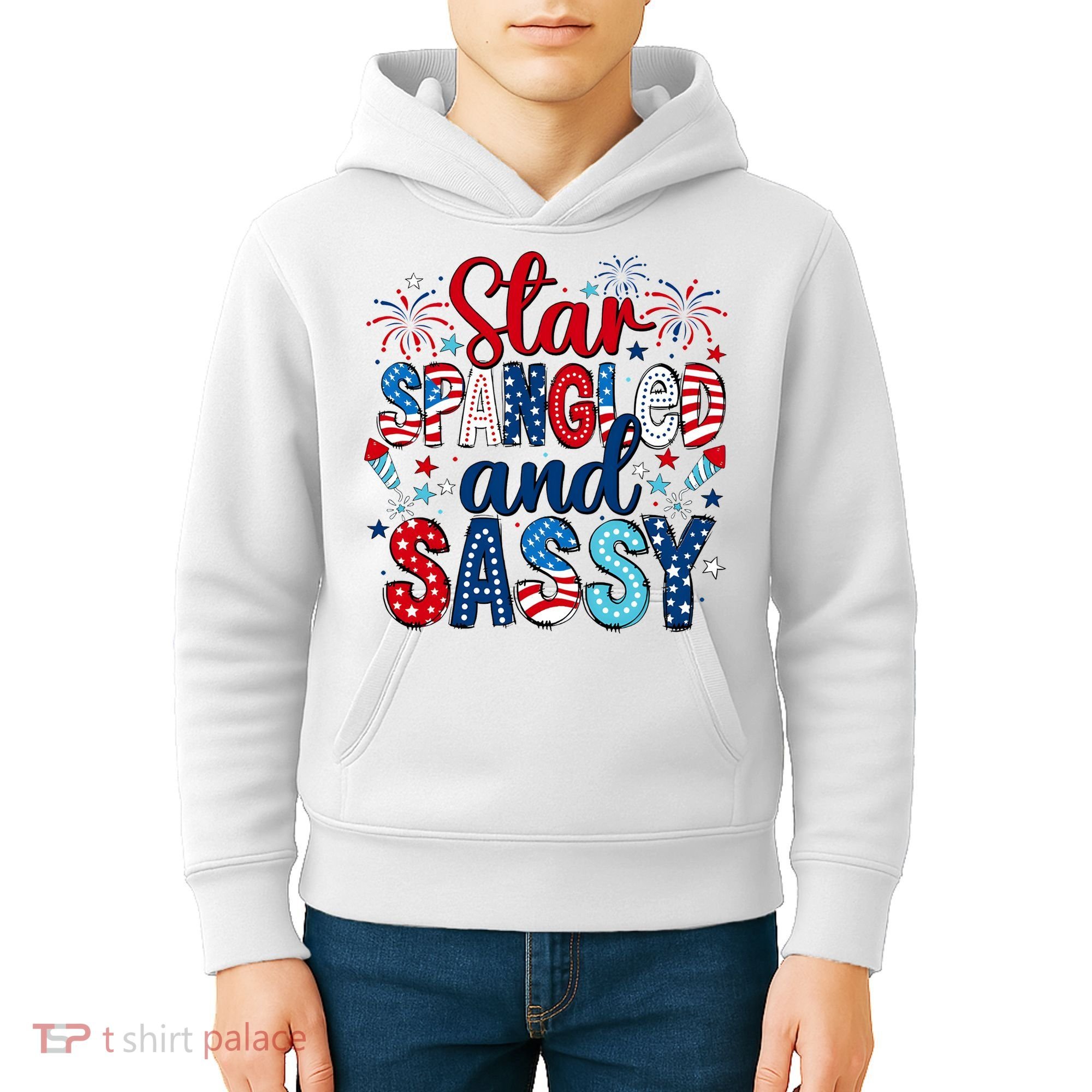 Western Star Spangled And Sassy Kids Hoodie