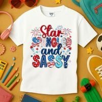 Western Star Spangled And Sassy Kids T-Shirt thumb 3