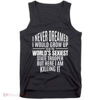 WorldS Sexiest State Trooper Gift Idea Tank Top thumb 0