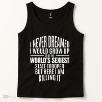 WorldS Sexiest State Trooper Gift Idea Tank Top thumb 2